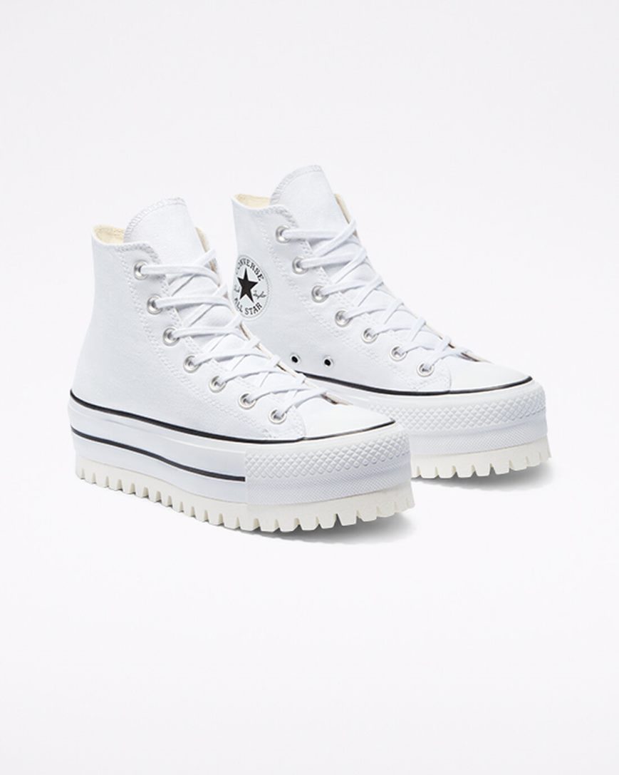 Zapatos Plataforma Converse Chuck Taylor All Star Trek Altas Mujer Blancas | PE W4LE87